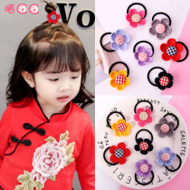 Childrens hair accessories baby cute cartoon sunflower hair rope girl simple tie hair rubber band Hairband headgear
