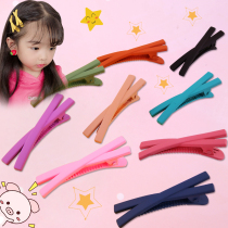 Korean childrens hair accessories simple macaron hairclip girl sweet hairpin bangs clip broken hairclip side clip headwear