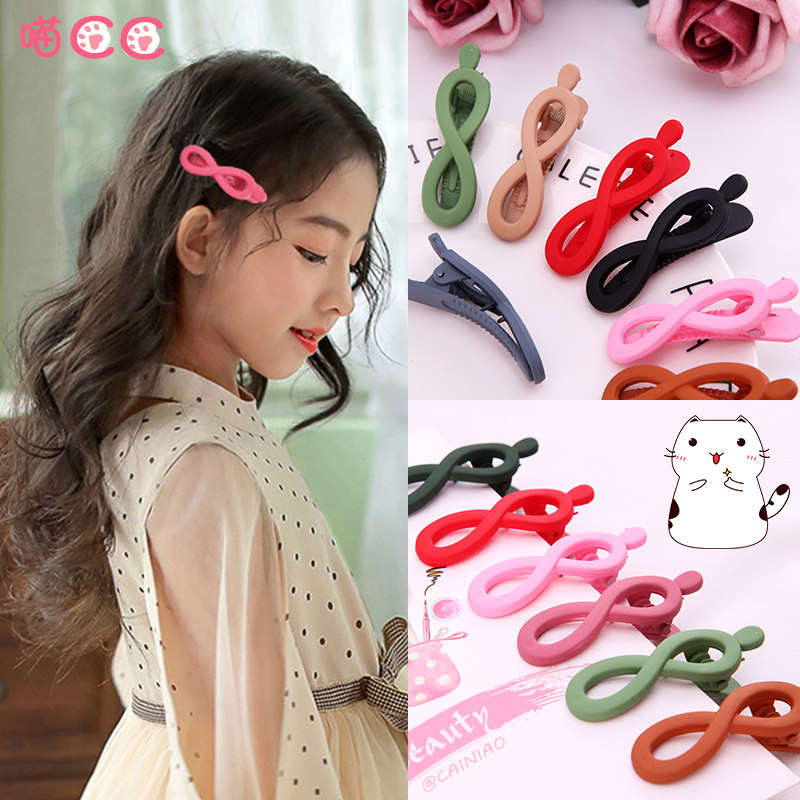 Han Edition Children Hair Accessories Macaron Hair Clip Lace Clip Girl Frosted Duckbill Clip And Sea Clip Hair Clip Hair Clip Hair Clip Hair Clip