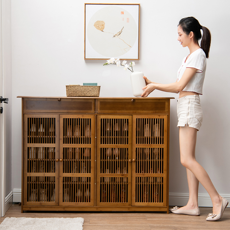 Shoe Rack New 2020 Explosive Style Simple Door Home Storage Multi-layer Dustproof Corner Large Capacity Economical Shoe Cabinet - Taobao