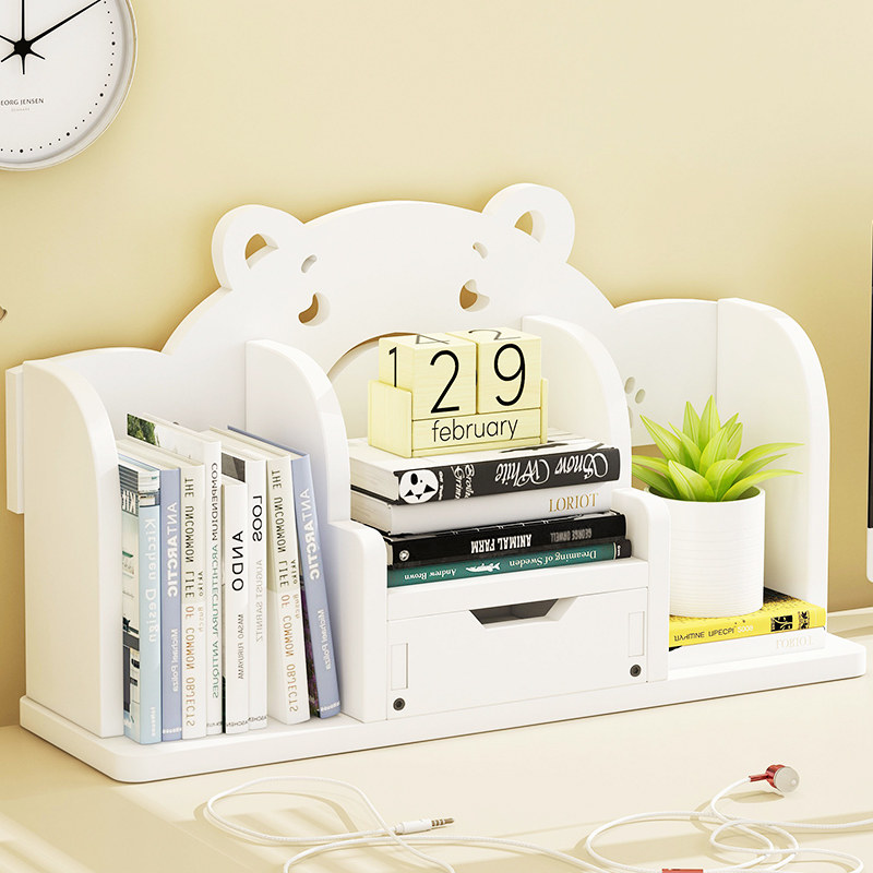 Children's bookshelf shelf Desktop simple simple picture book shelf Students read on the table Economical baby small bookcase