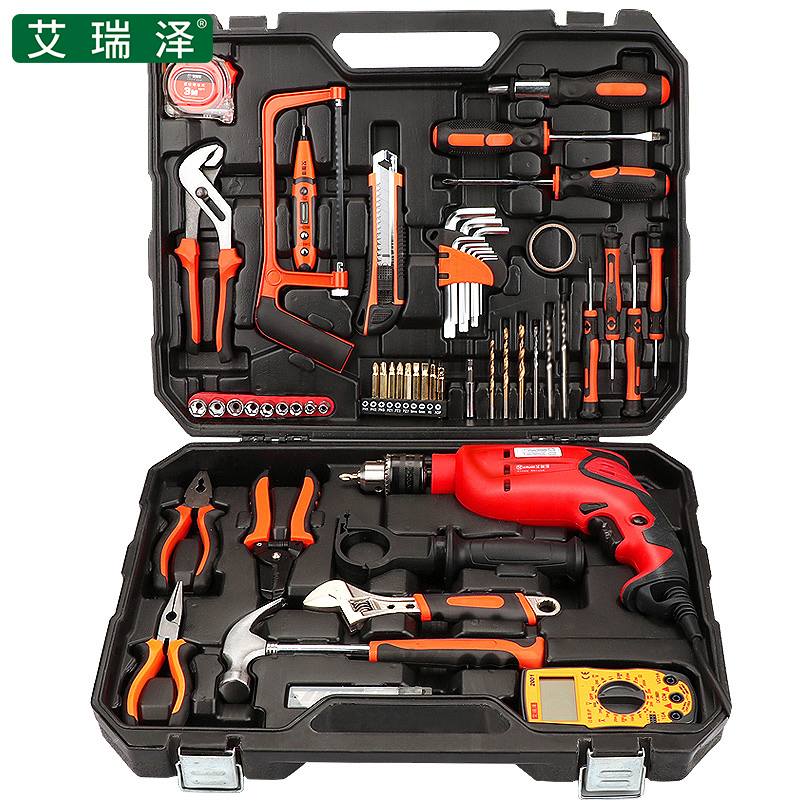 Electric Turbox household toolkit for daily household hardware toolbox multi-functional manual maintenance tool combination