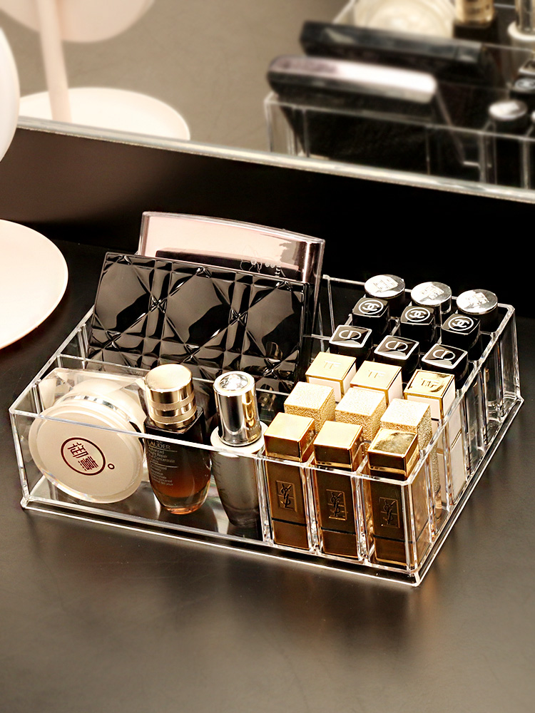 Lipstick Pink cake Eye Shadow containing box Cosmetic Female Air Cushion Eye Shadow Disc Plus High Lip Glazed Blush Red Shelf Display Case