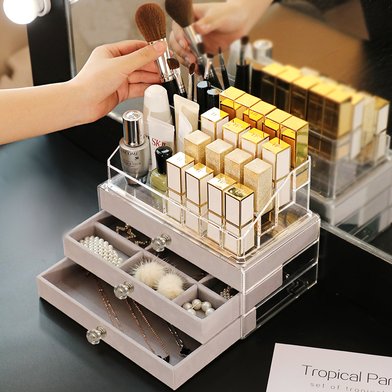 Skin care products Cosmetic Jewelry Accessories Incorporate box Large-capacity Home Earrings Ear Pin Handmade Box Finishing Box