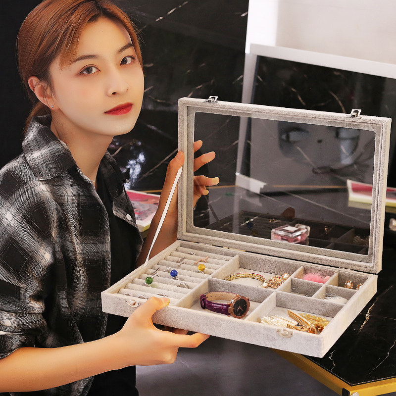 Large capacity Jewelry Containing Box minimalist Ornament Earrings Ring Necklace Containing box Jewelry Box Ornament Box