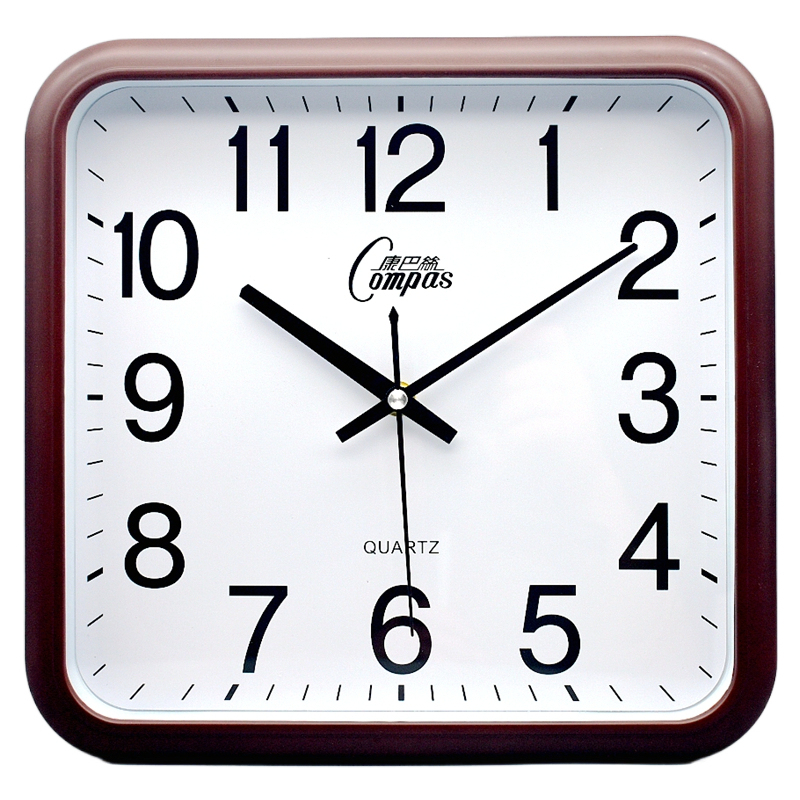 Kangbas Silent Clock for Living Room and Bedroom, Simple Large Wall Clock for Home Use, Large Character Quartz Clock