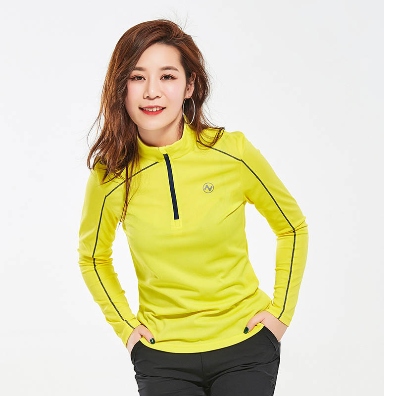 Naqu outdoor quick-drying T-shirt women's spring and summer new elastic sports quick-drying clothes fashion breathable quick-drying long sleeve T-shirt