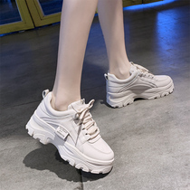 Daddy shoes and daughters 2021 winter new in shoes tide shoes female and blast plus small white sports shoes