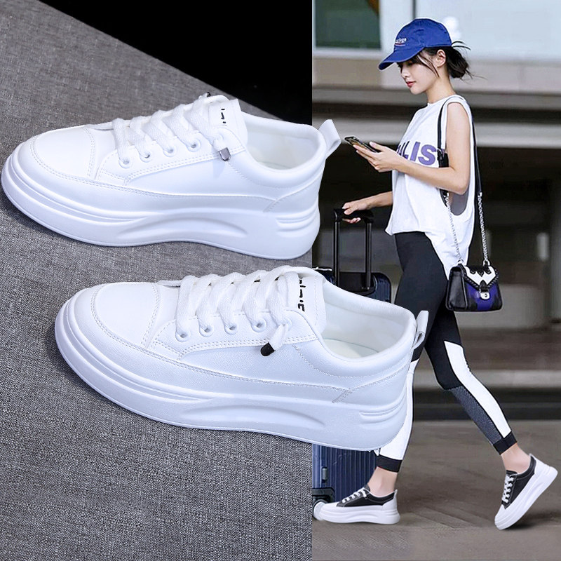 Small White Shoes Women Shoes Spring Autumn New Nets Red White Shoes Ins 100 Hitch 2021 Fall Exploits Student Casual Board Shoes-Taobao