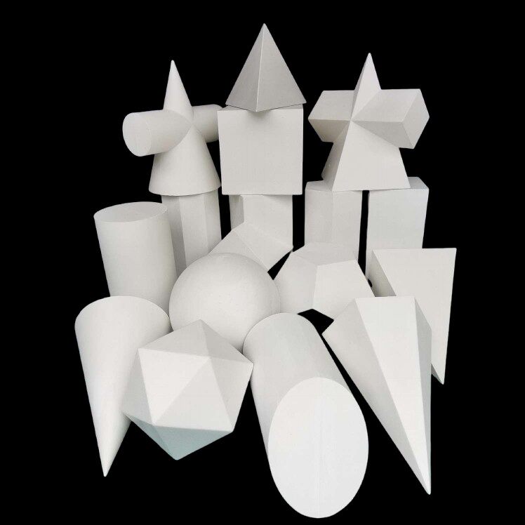 Single geometry optional with high strength pure white plaster powder production type body standard sketch painting supplies-Taobao