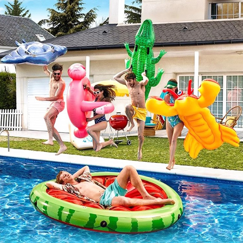 Немецкое кольцо для плавания UP adult надувная плавающая кровать flamingo water mount плавающий ряд плавающий коврик летняя игрушка для бассейна Изображение 1