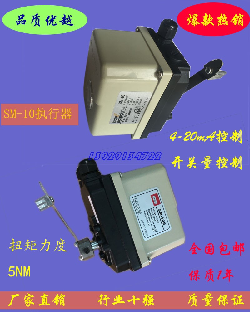 Direct sales SM-10E electric actuator SM-10R swivel type electric actuator 4-20mA pipe valve