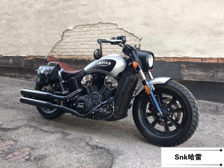 Suitable for Indian scouts retrofit black handlebar black rear-view mirror Bobber can be retrofitted with inverted reflective-Taobao