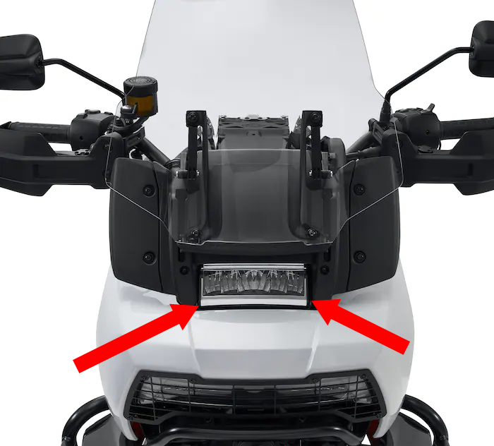 Harei Pan-American ADV retrofit original plant Upgrade Adaptive Led Living Room Lamp RA1250 front bar with LED auxiliary light