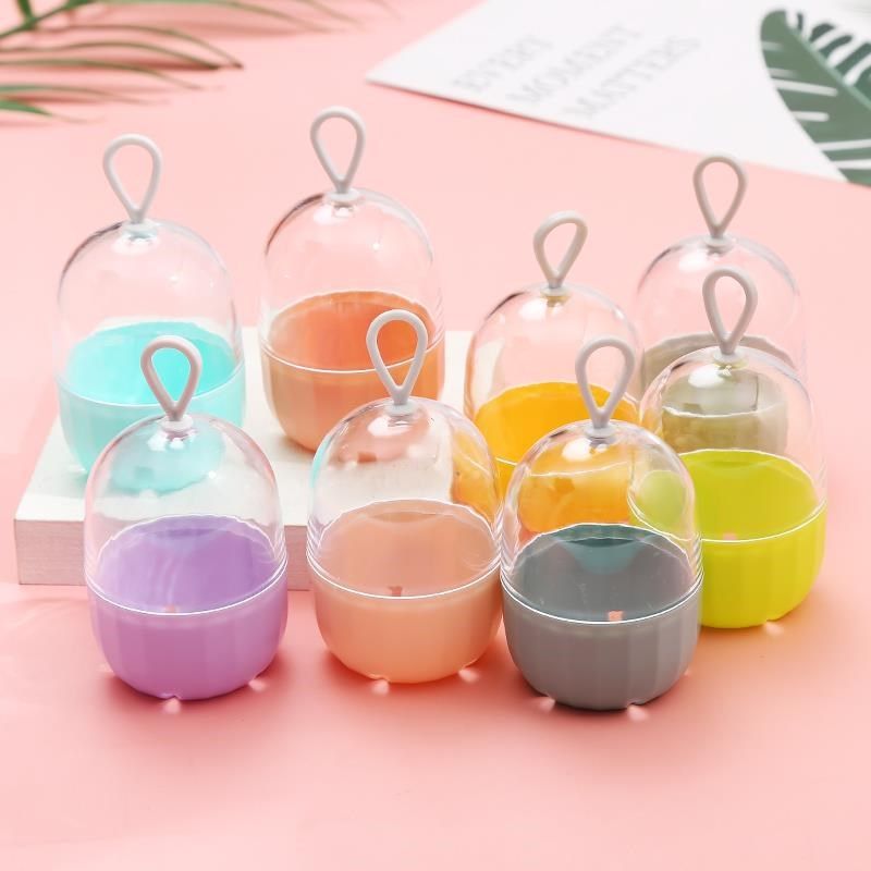 Beauty Makeup Egg Containing Box Breathable Portable Makeup Egg Bracket Travel Dust Resistant Single Powder Poker Color Makeup Sponge Egg Out