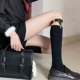Vớ đen bắp chân vòng chân punk Nhật Bản ống vớ nữ jk triều lolita vớ kẹp mùa hè ống dài nửa ống - Vớ giảm béo