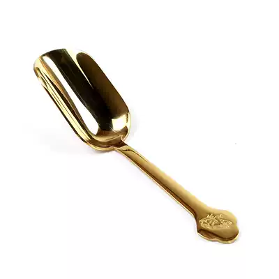 Pure copper tea spoon kung fu tea ceremony zero with tea shovel creative teaspoon tea set six gentlemen accessories tea red and green rock tea spoon