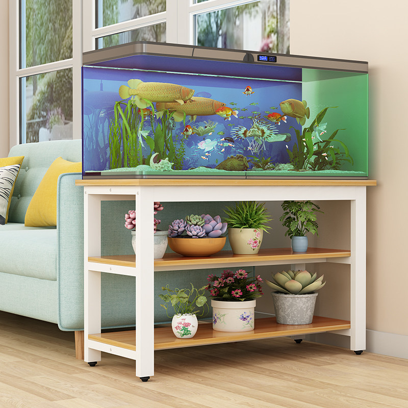 Fish tank rack steel wooden fish tank bottom cabinet turtle tank rack metal base base cabinet fish tank table simple fish tank cabinet customization