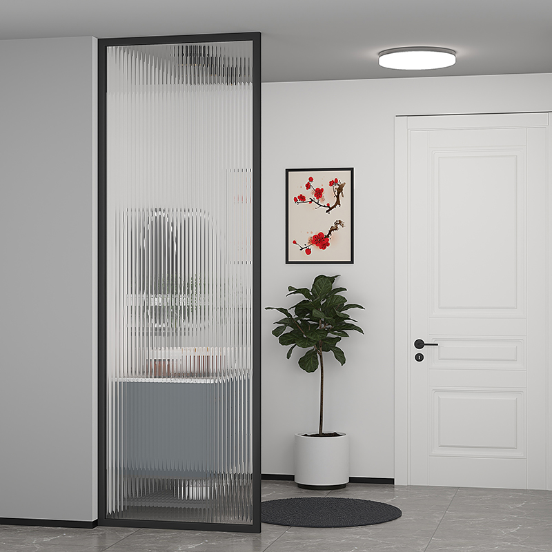 Modern minimalist tempered glass screen Entry into the family Guan Kann Restaurant Partition Toilet Shelter for Decorative Nordic Style-Taobao