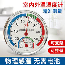 Indoor thermometer hygrometer large household hygrometer high-precision wall-mounted baby room Industrial greenhouse flower garden