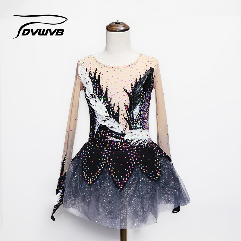 DVWVB Design Customized Figure Skating Clothes for Children's Adult Girl K30