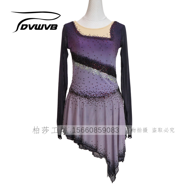 DVWVB custom figure skating clothing figure skating performance clothing children's adult women's skirt K053