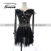 DVWVB designs custom figure skating clothing figure skating performance clothing childrens adult womens skirt Y104