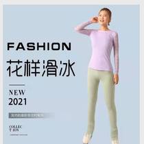 DVWVB custom figure skating clothing imported from Italy fabric training pants for adults and children skating pants G166