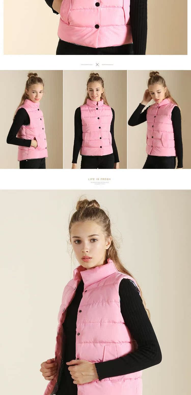 Đặc biệt hàng ngày mùa xuân và mùa thu nữ áo vest cotton Phiên bản Hàn Quốc của phần ngắn cổ cao ấm áp bên ngoài mặc áo bông đệm ấm áo phao nữ dáng ngắn hàn quốc