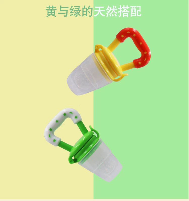 Trái cây và rau cho bé, 6-12 đồ chơi có dây buộc mới trong túi lưới silicone. - Gutta-percha / Toothbrsuh / Kem đánh răng