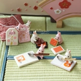 Кролик, японская оригинальная подвеска, маленькая игра с едой, капсульная игрушка