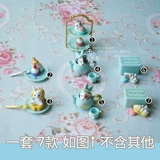 Японский кофейный послеобеденный чай, милый заварочный чайник, маленький кролик, игрушка, капсульная игрушка