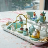 Японский кофейный послеобеденный чай, милый заварочный чайник, маленький кролик, игрушка, капсульная игрушка