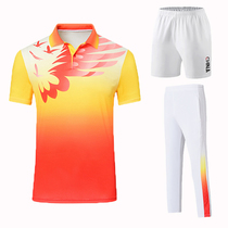 New products breathable table tennis clothes men and women with short sleeves air volleyball training to broadcast gymnastics competitions dedicated to long pants