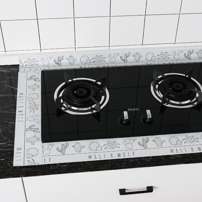 Kitchen oil-proof screens household fume smoke sticker sticker tile wall sticker wall waterproof waterproof wallpaper self-adhesive high temperature