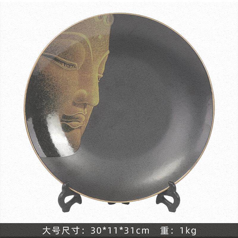 New Chinese Zen Buddha Like ceramic bouquet living room Xuanshu wine cabinet sales room soft decoration sample room