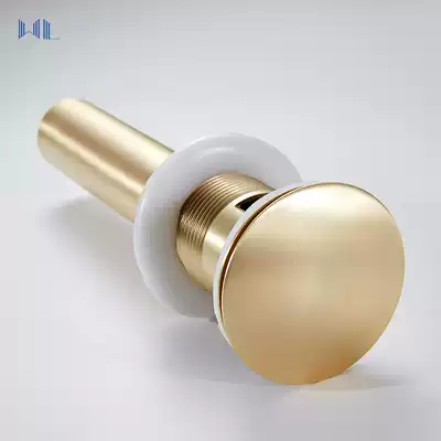 Brass brushed gold washbasin washbasin drainer Deodorant push-down bathroom cabinet drain pipe accessories