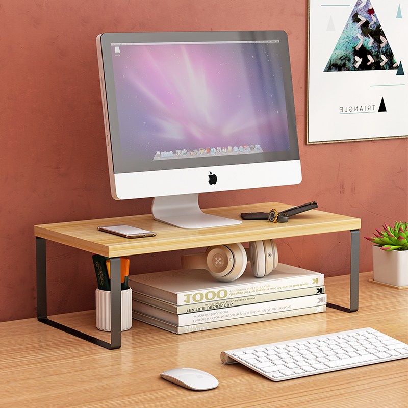 Desktop Computer Riser, Desktop Storage Rack, Office Monitor Riser, Base Stand, Heightening Shelf Desktop Computer Riser, Desktop Storage Rack, Office Monitor Riser, Base Stand, Heightening Shelf