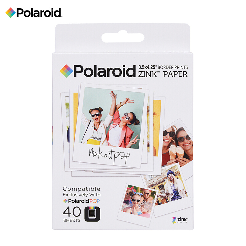 Polaroid Pop Polaroid Photo Paper Instant Shadow Zink Microcrystalline Inkless Photo Paper 3.5X 4.25inch