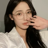 Металлические очки, объектив, в корейском стиле, по фигуре, защита глаз