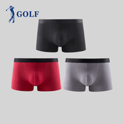 3-pack GOLF Golf Mens Underpants rắn màu Breathable Mordale Four Corners Youth phẳng quần Mens quần.