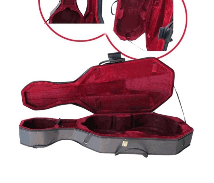 Vỏ đàn violin Cello cầm tay chống rơi nhạc cụ siêu nhẹ 4/4 không thấm nước nhẹ 1/2 rắn mưa 3/4 - Phụ kiện nhạc cụ phụ kiện guitar điện