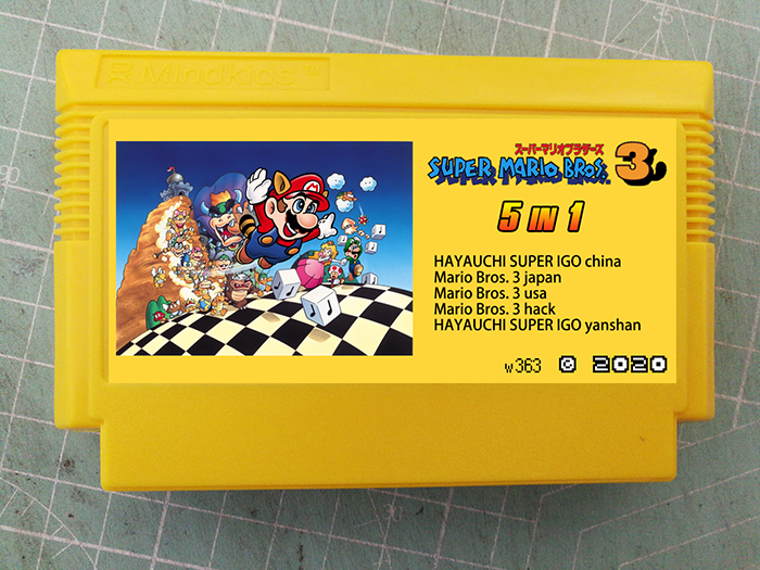 Action Adventure] Brand New FC Red and White Machine Game Card 60pin Mary 3 Go Hack