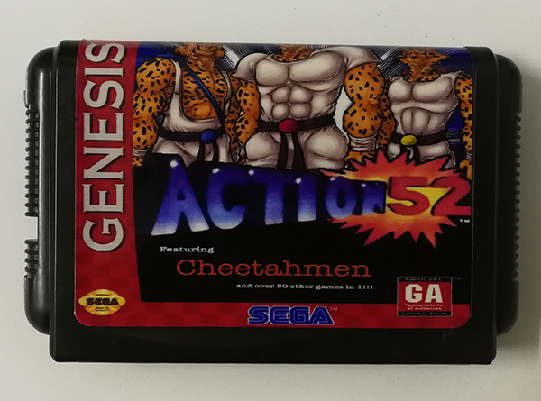 ACT-52IN1]New card 16-bit Sega Sega game card MD action collection ACT-52 in 1