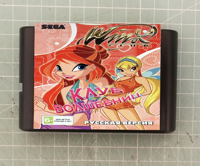 Action Adventure]New sega sega MD 16-bit game Black card Pink club WinX club