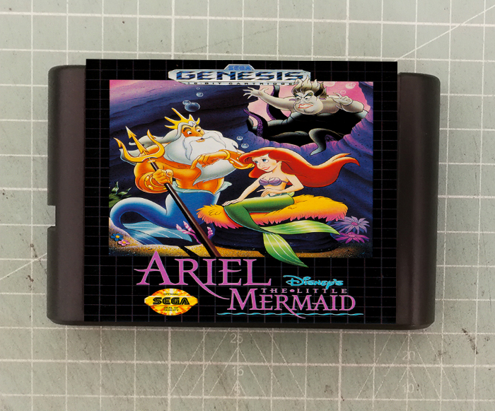Motion Adventure ] The New Sega Sega MD 16 bit TV game Black Card Little Mermaid