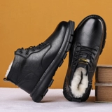 Martens, зимние утепленные удерживающие тепло туфли, из натуральной кожи