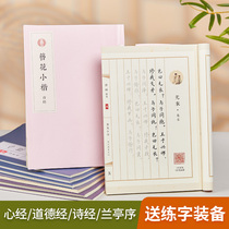 Hairpin small letters hand-written heart classics practice copybook adult hard pen calligraphy practice this girl font beautiful atmospheric regular script character paste moral scrip copy thin gold body Book of Songs boys introductory beginner stickers