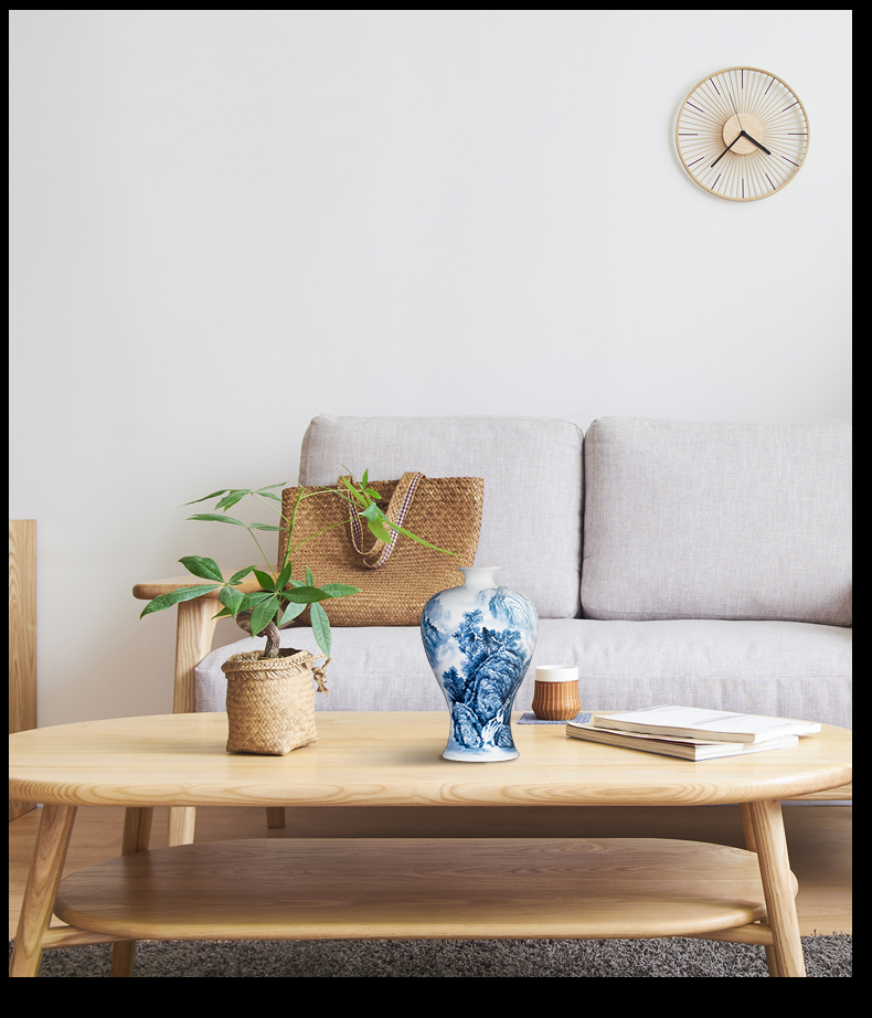 Jingdezhen ceramic hand - made porcelain new Chinese style living room hotel home furnishing articles furnishing articles flower arrangement