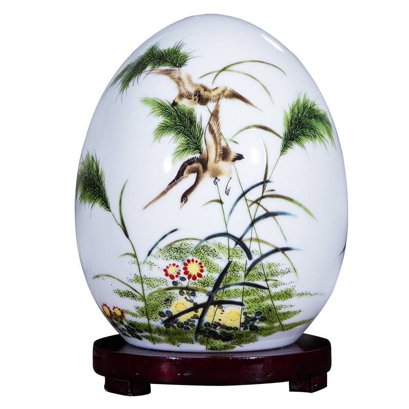Jingdezhen ceramics JiXiangFu lucky egg and egg furnishing articles of modern Chinese style living room wine home decorative arts and crafts